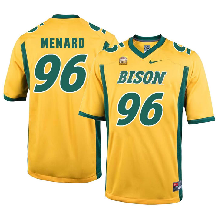 North Dakota State Bison 96 Greg Menard Gold College Football Jersey Dzhi,We sell and wholesale North Dakota State Bison 96 Greg Menard Gold College Football Jersey Dzhi on line form chian!